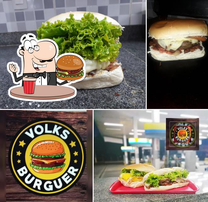 Peça um hambúrguer no Volks Burguer