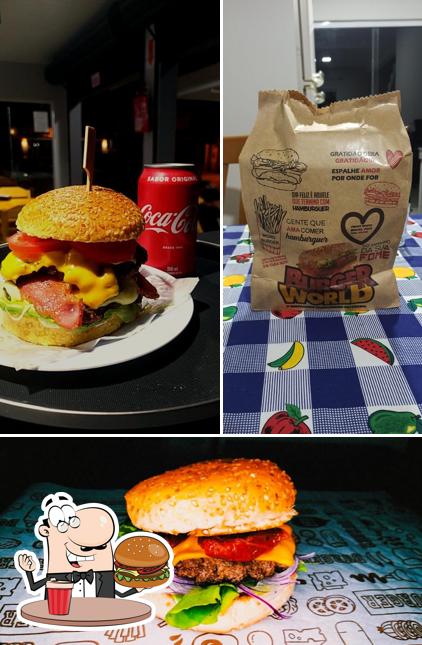 Consiga um hambúrguer no Burger World