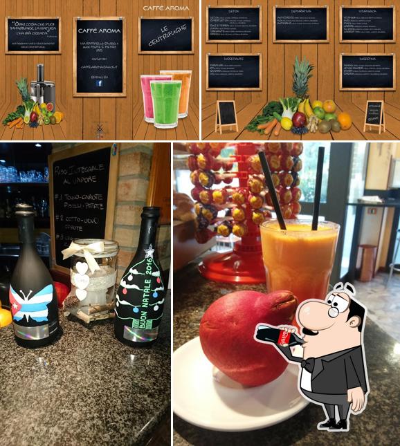 Estas son las imágenes donde puedes ver bebida y pizarra en CAFFE' AROMA
