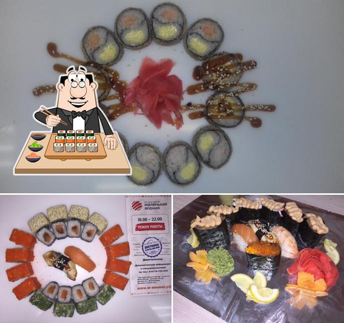 Les sushi sont offerts par Little Japan