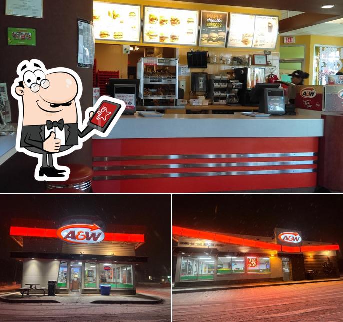 Here's a photo of A&W Canada