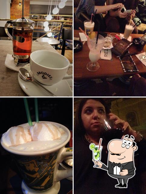 Enjoy a drink at Caffe Colț