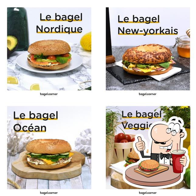 Les hamburgers de Bagel Corner - Bagels - Donuts - Café will conviendront une grande variété de goûts