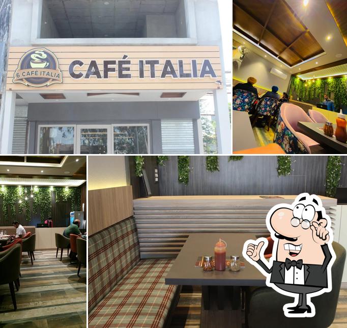 Take a seat at one of the tables at CAFÉ ITALIA