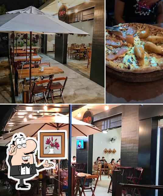 A Camon pizza se destaca pelo interior e comida