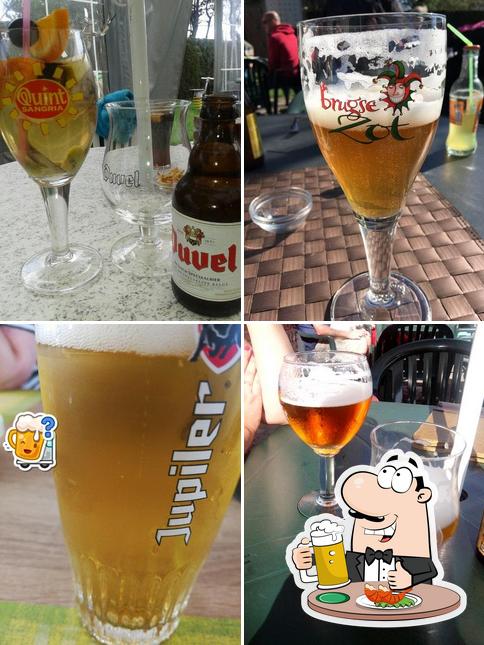 Vous pouvez prendre une pinte de bière blonde ou brune