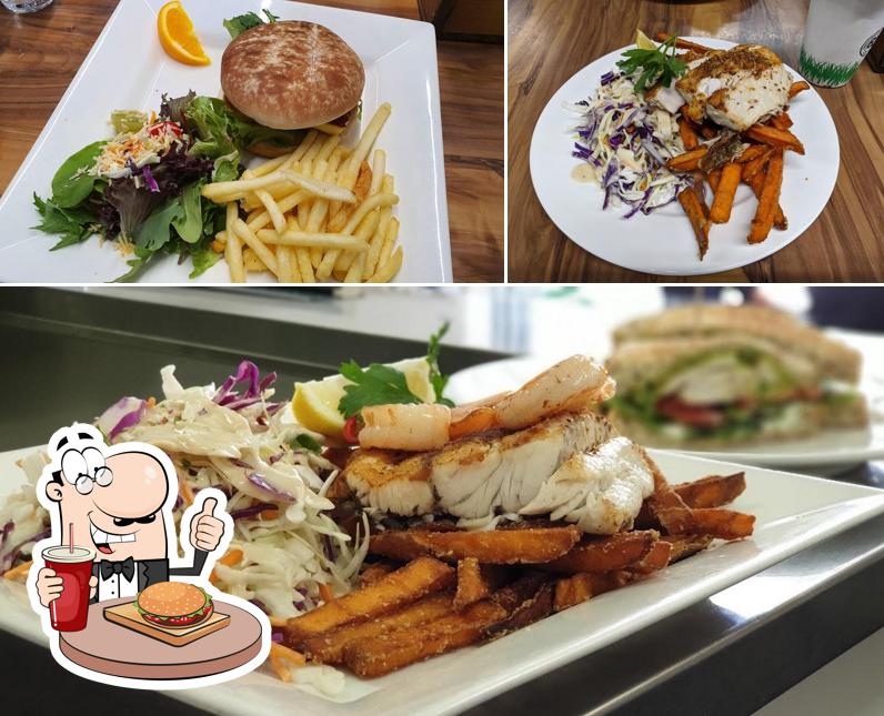 Try out a burger at Cafe 63 Morayfield
