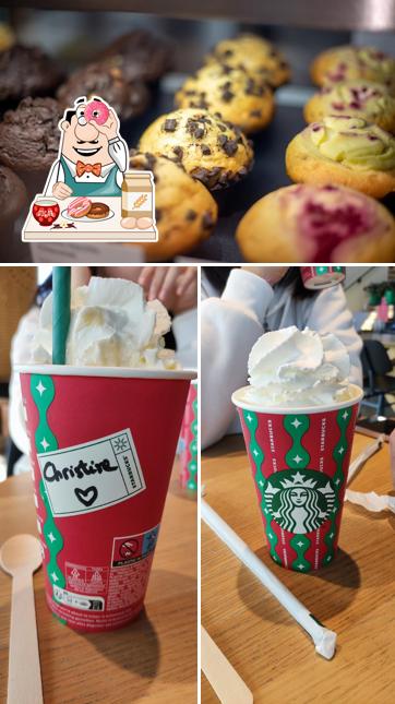 Starbucks Coffee Drive Labège sert un nombre de desserts