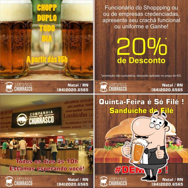 Peça um copo de cerveja leve ou escura