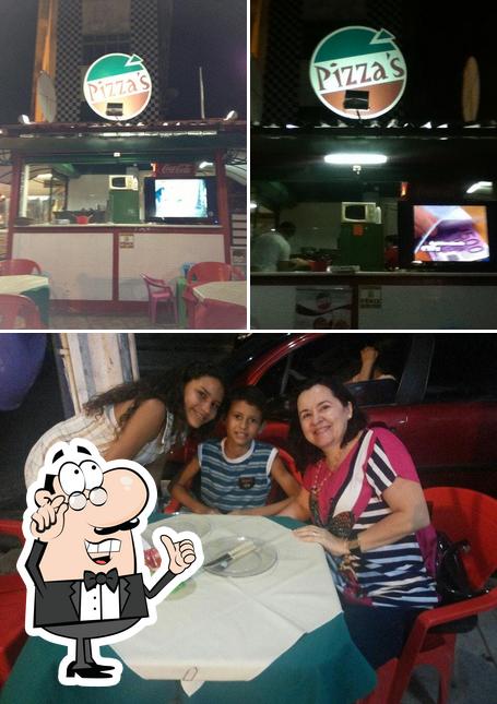 O interior do Pizzaria Pizzas