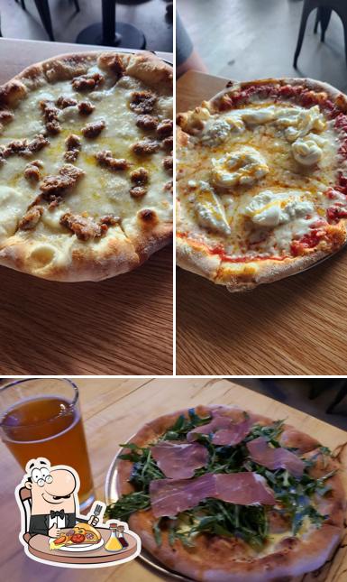 Pick pizza at Freedom Brothers Pizzeria & Alehouse Naperville