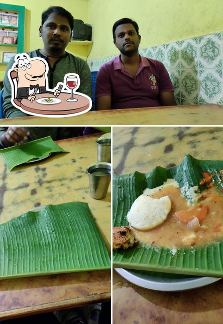The picture of food and interior at Annamalai mess
