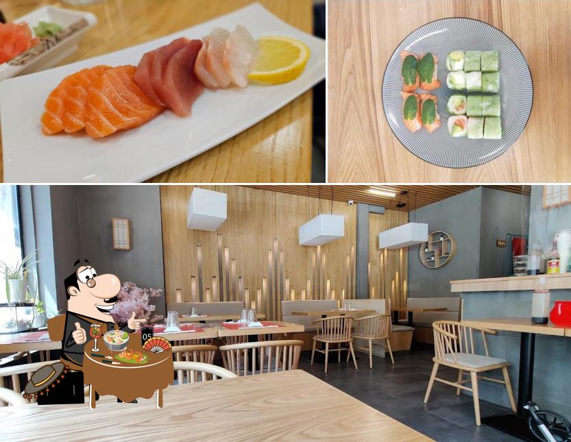 Vérifiez la photo indiquant la nourriture et intérieur concernant Qualy Sushi