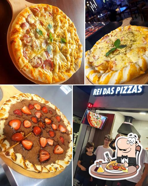 Escolha pizza no Rei Das Pizzas Palhoça