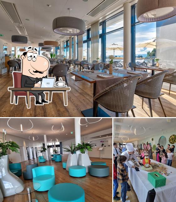 Dai un'occhiata agli interni di The AQUA’SPHERE Restaurant