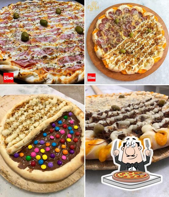 Consiga diferentes tipos de pizza