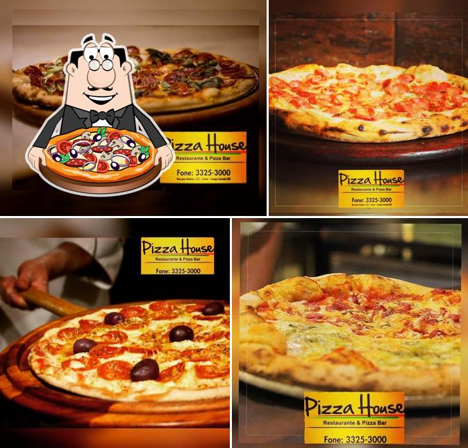 Consiga diferentes variedades de pizza