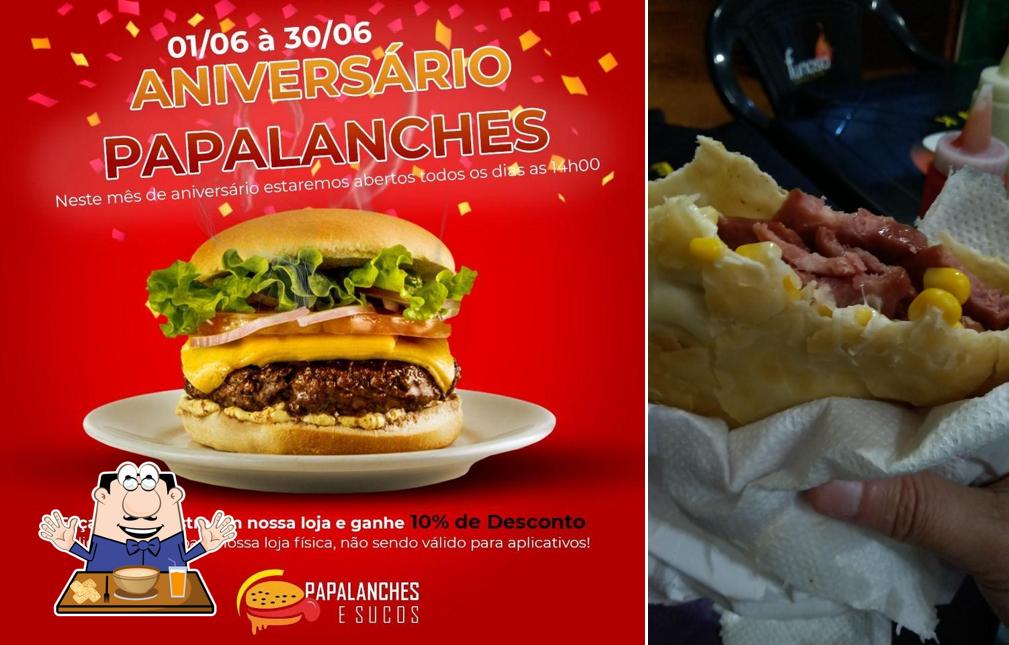 Comida em Papalanches e Sucos