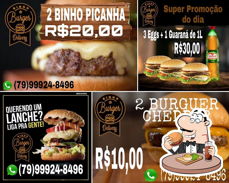 Hambúrguer em Binho Burguer