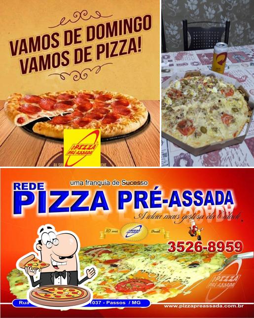 Escolha pizza no Pizza Pré Assada