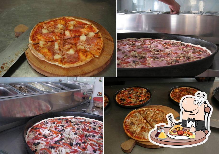 Elige una pizza en Harrys Pizzeria Hanau