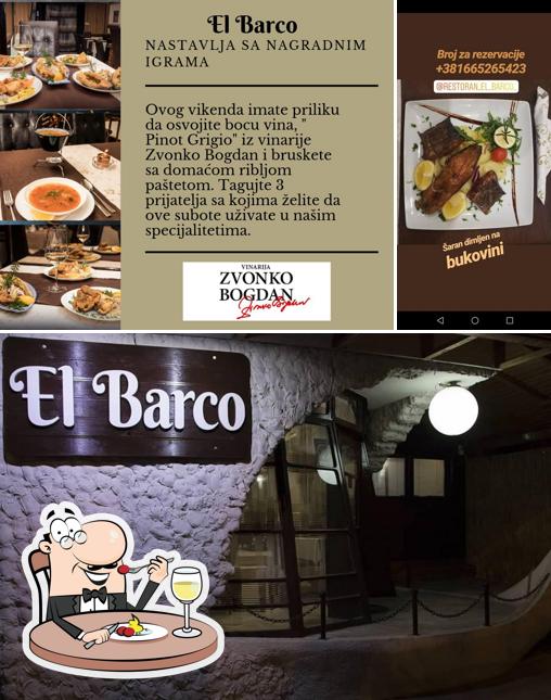 Еда в "Caffe Restaurant El Barco"