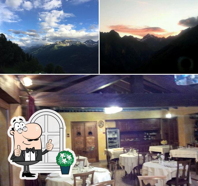 La esterno e interni del ristorante