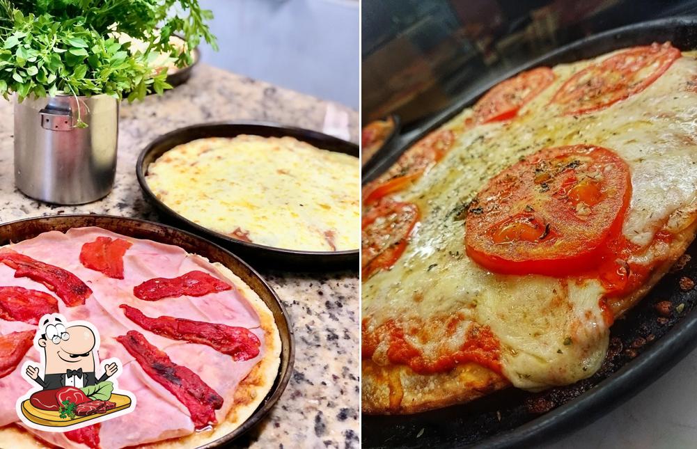 Peça pratos de carne no Pizza Rica