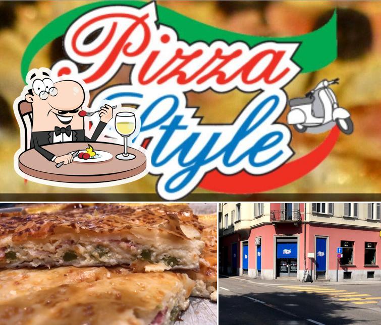 La cibo e interni del ristorante