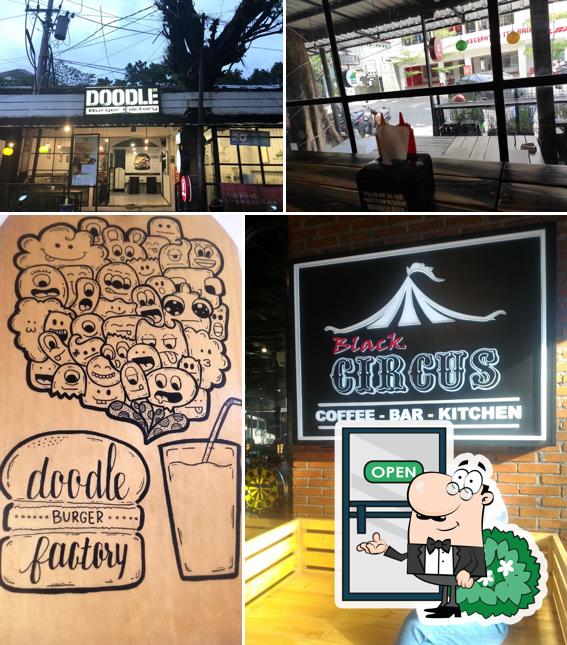 The exterior of Doodle Burger