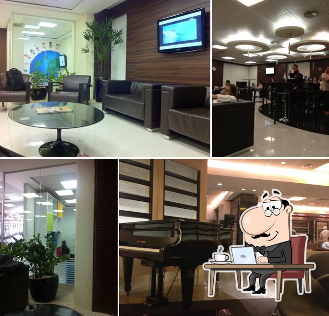 O interior do Centurion American Express Club