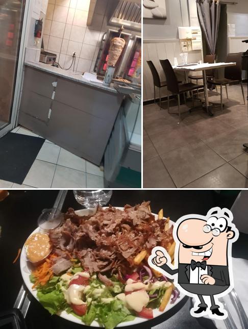 L’image de la intérieur et viande de Kapadokya kebab le pontet’s