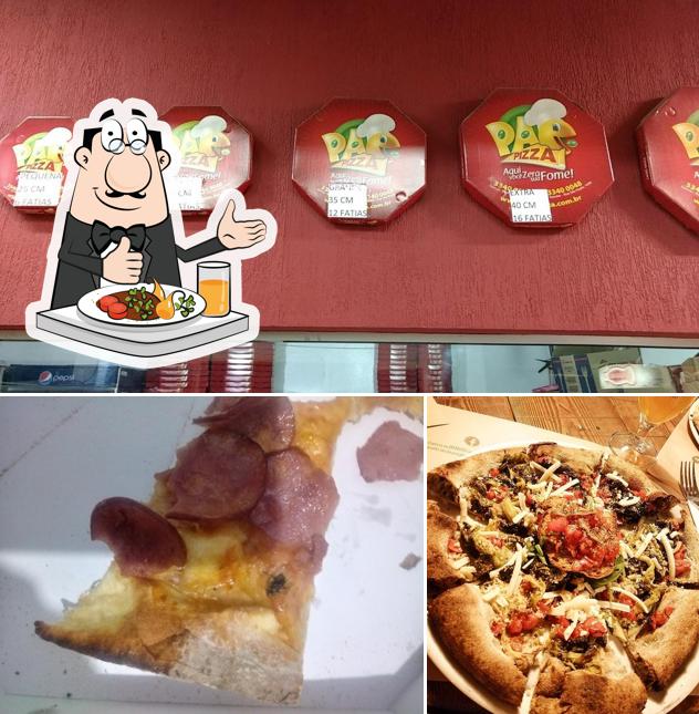 Comida em Pac Pizza