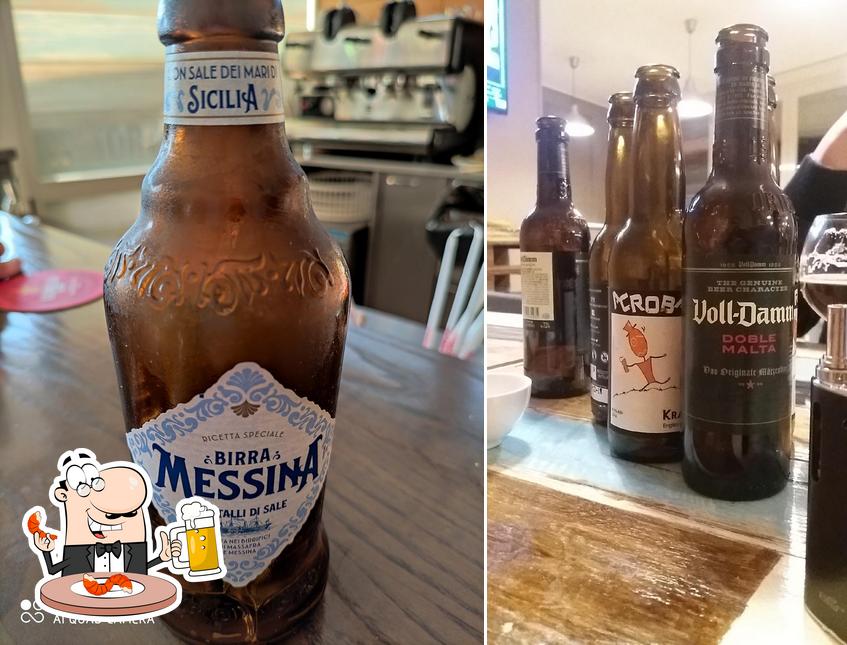 Puoi goderti un rinfrescante bicchiere di birra chiara o scura