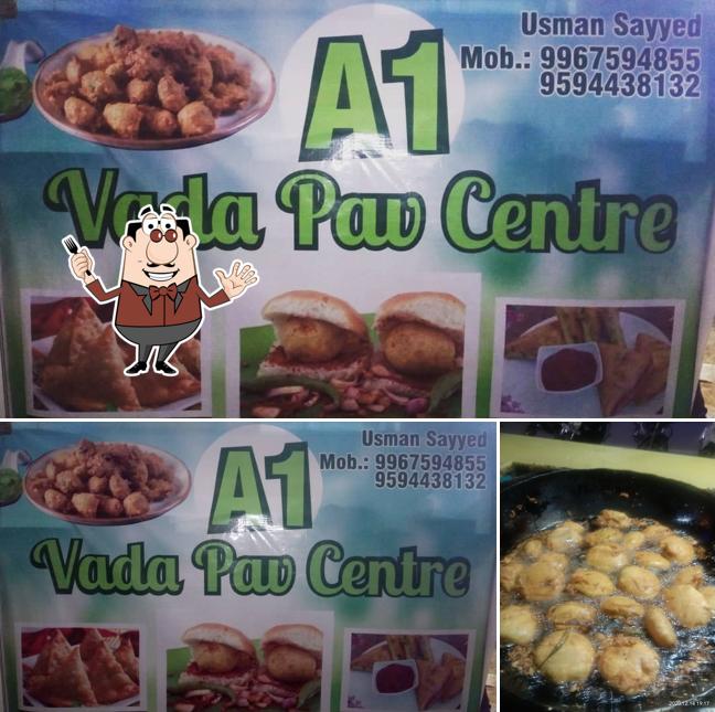 Food at A1 Vadapav Centre