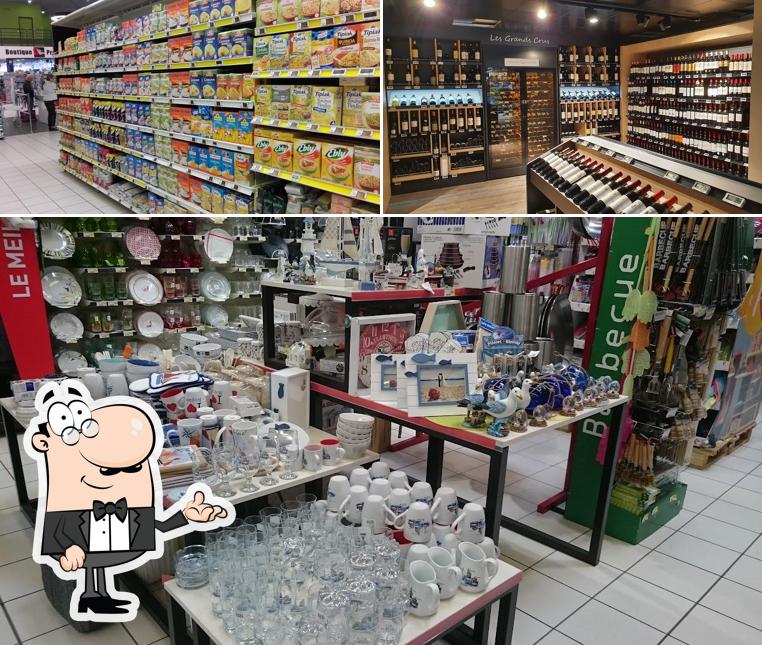 Vérifiez l’image représentant la intérieur et vin concernant Intermarché HYPER Vaux-Sur-Mer