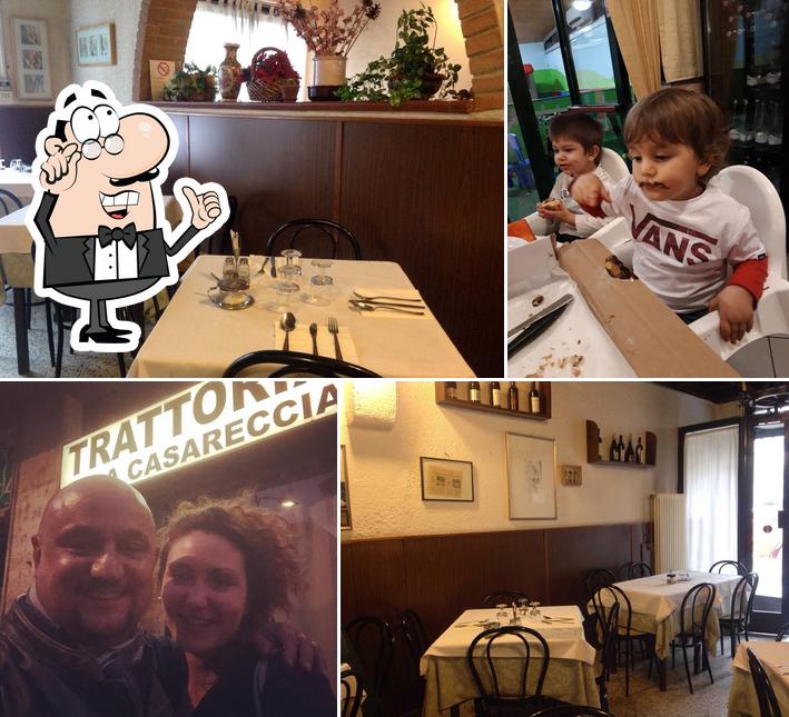 Gli interni di Trattoria alla Casareccia