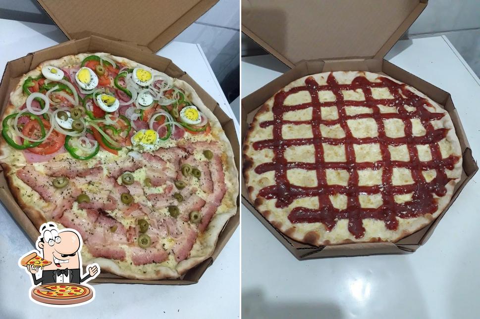 Escolha diferentes estilos de pizza