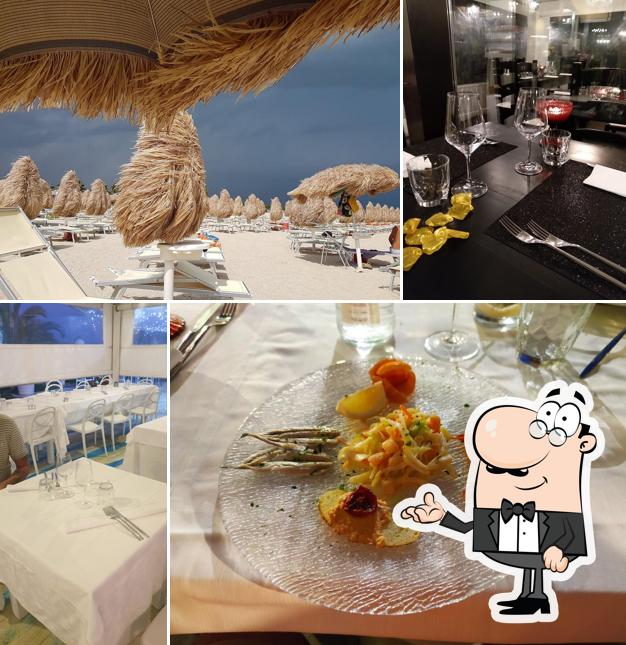 Gli interni di TI:ORO ristorante musica spiaggia