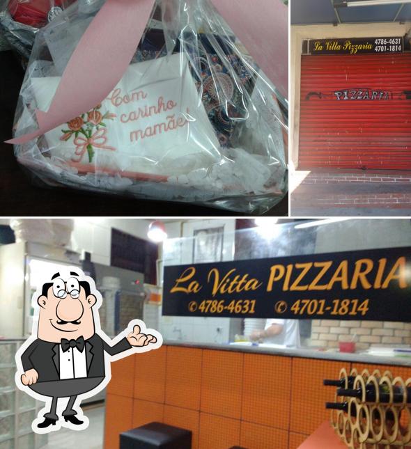 O interior do La Vitta Pizzaria