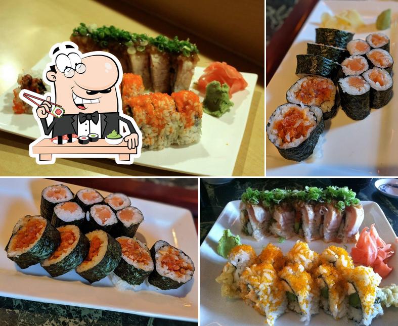 Try out various sushi options