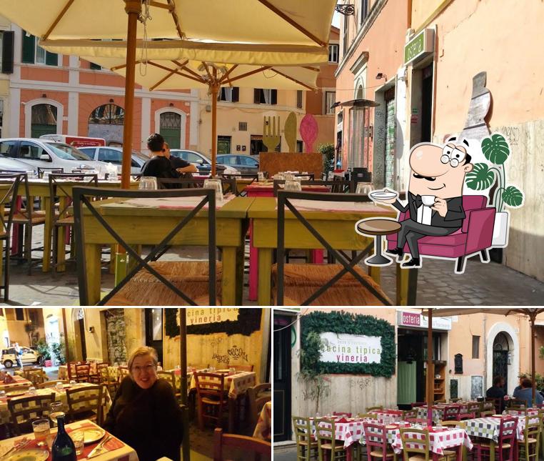 Gli interni di Bacco In Trastevere