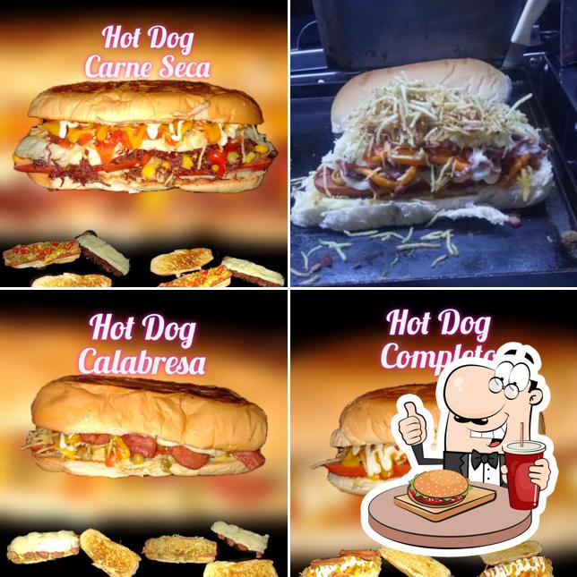 Os hambúrgueres do Hot Dog Dos Cunhados irão satisfazer uma variedade de gostos