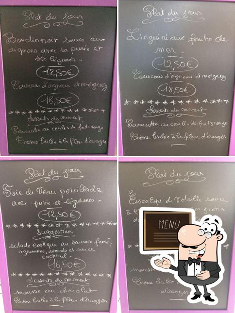 Découvrez les formules du jour sur le tableau