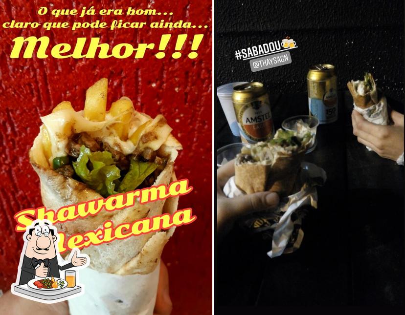 Comida em Califas Shawarma