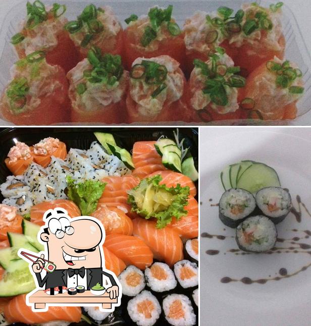 Experimente diferentes opções de sushi