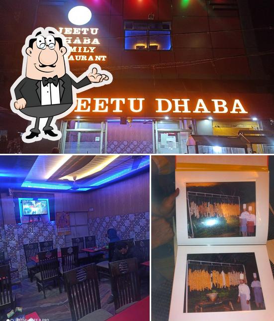 The interior of Jeetu Dhaba