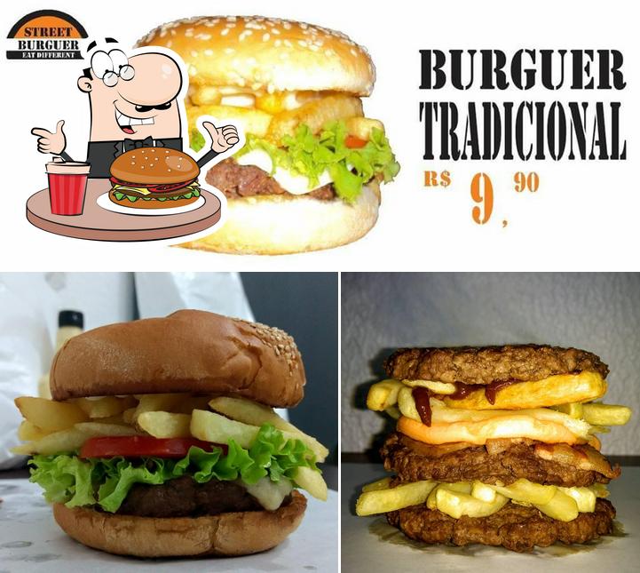 Experimente um hambúrguer no Street Burguer