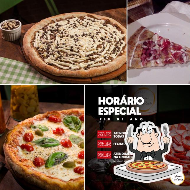 Peça pizza no Pizzaria Forno à Lenha