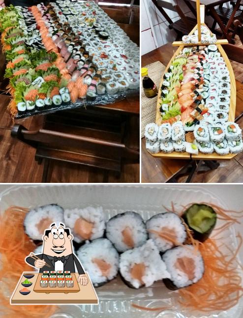 Peça diversas opções de sushi